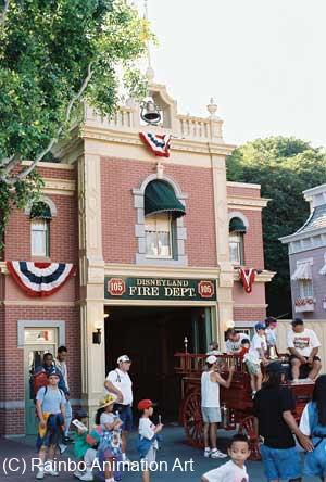 Walt's Apartment in Disneyland Above the Firehouse