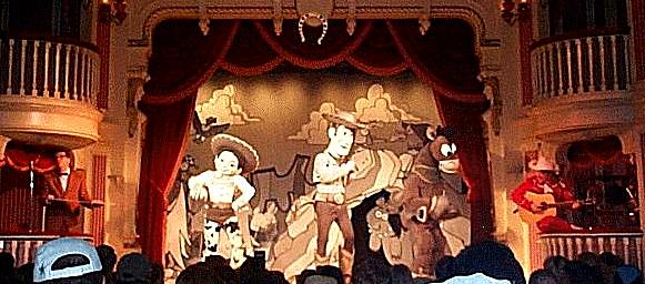 Woody's Round-Up Show in the Golden Horseshoe at Disneyland