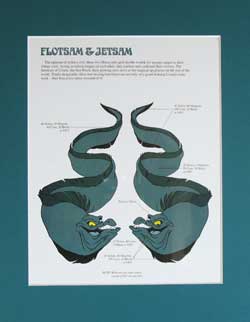 Little Mermaid's Flotsam Jetsam Model Sheet Details