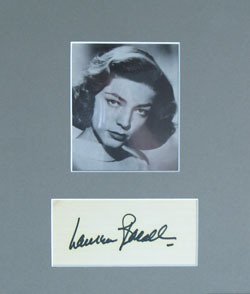 Lauren Bacall Autograph image