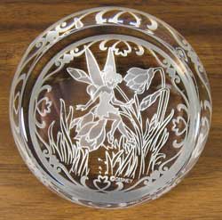 Arribas Bros Tinker Bell Crystal Paperweight