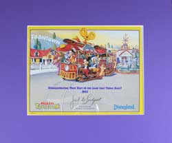 Disneyland ToonTown Lithograph