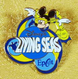 EPCOT Center Living Seas Mickey Mouse Pin Details EPCOT Center Living Seas Mickey Mouse Pin Details