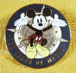 WDW 100 Years of Magic Mickey Compass Pin Details WDW 100 Years of Magic Mickey Compass Pin Details