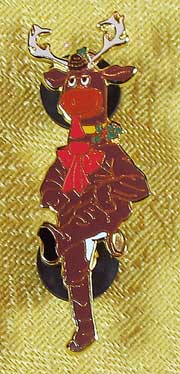 Disneyland Christmas Parade Dancing Reindeer Pin