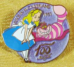 100 Years of Magic Alice in Wonderland Pin Details