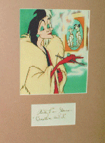 Betty Lou Gerson as Cruella de Vil Autograph image