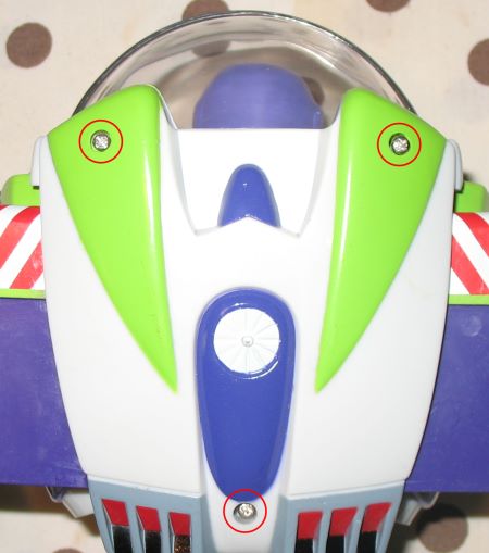 Accessing Buzz Lightyear Batteries