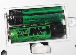 Batteries in Buzz Lightyear Battery Compartment