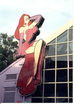 Jessica Rabbit sign graphic