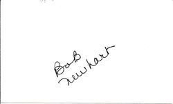 Bob Newhart Autograph Index Card image