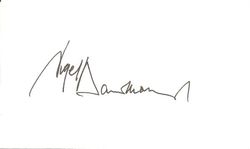 Nigel Hawthorne Autograph Index Card image