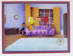 Daffy Duck in Quackbusters Framed Original Animation Cel image