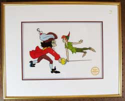Peter Pan and Captain Hook Sericel image