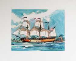 Columbia Concept Art Print Signed by Artist Sam McKim Details