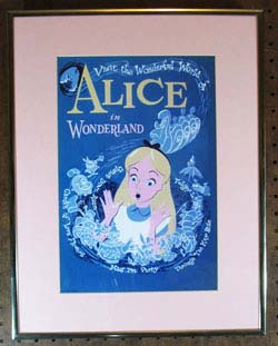 Click to see large image of Disneyland Alice in Wonderland Mini Attraction Poster