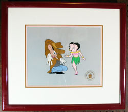 Betty Boop Original Animation Cel & Drawing Details