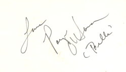 Paige O'Hara Autograph on Index Card