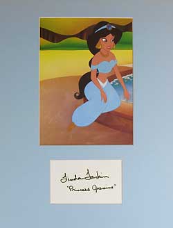 Linda Larkin as Princess Jasmine Autograph image