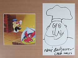 Rene Auberjonois as Chef Louis Autograph image