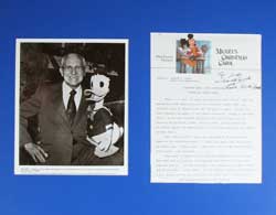 Clarence Nash as Donald Duck Autograph Details