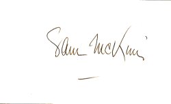 Sam McKim Autograph on Index Card image