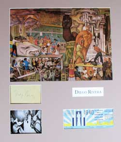 Diego Rivera Autograph - San Francisco World's Fair Tribute image