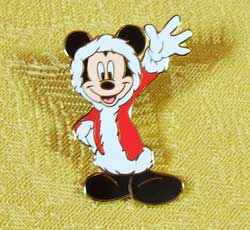Mickey Mouse Santa Disney Store Pin