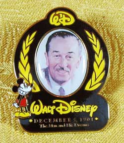 Walt Disney World Walt Disney's 100th Anniversary Pin Details