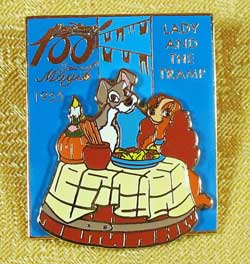 100 Years of Magic Lady and the Tramp Pin