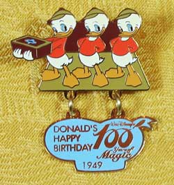 100 Years of Magic Donald's Happy Birthday Dangle Pin