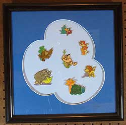 George of the Jungle LE Framed Pin Set Details